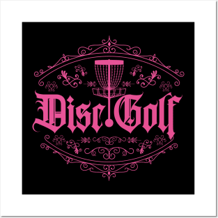 Disc Golf Classic Player Pink Posters and Art